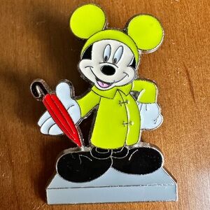 Raincoat Mickey Mouse Disney Pin LARGE